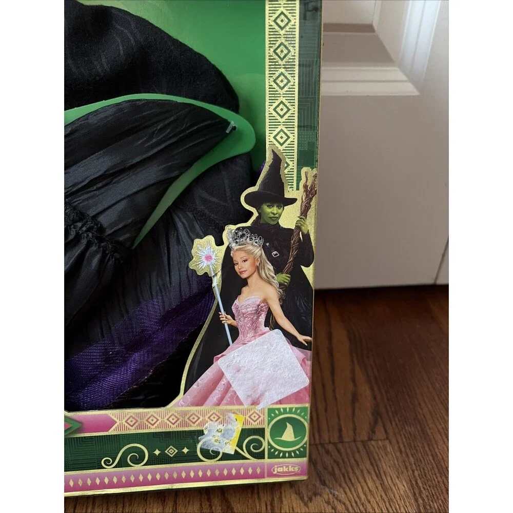 Universal's Wicked Deluxe Elphaba Black Dress & Accessories Girl Size 4-6X